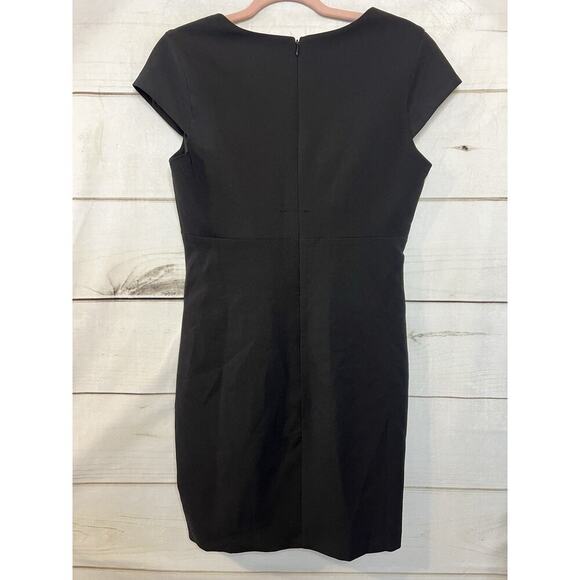 Karlie Dress Black Cut Out Bow Chic Zip Up Size Large - Picture 4 of 5